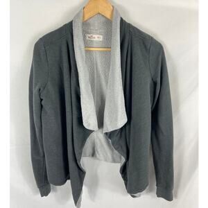 Hollister Co Draped Front Fleece Lined Sweater Size M/L